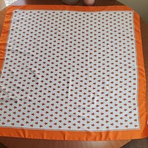 Elegant Orange and White Scarf , Looks Even More Beautiful In Person